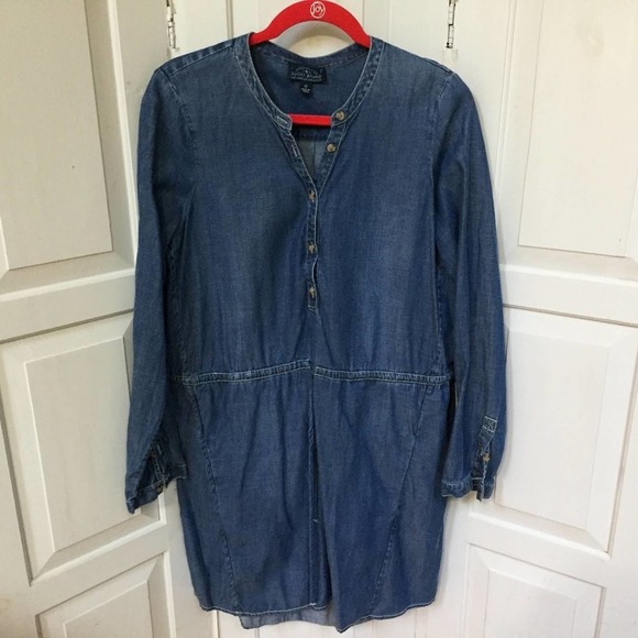 Lucky Brand Denim-Look Dress - Picture 1 of 15